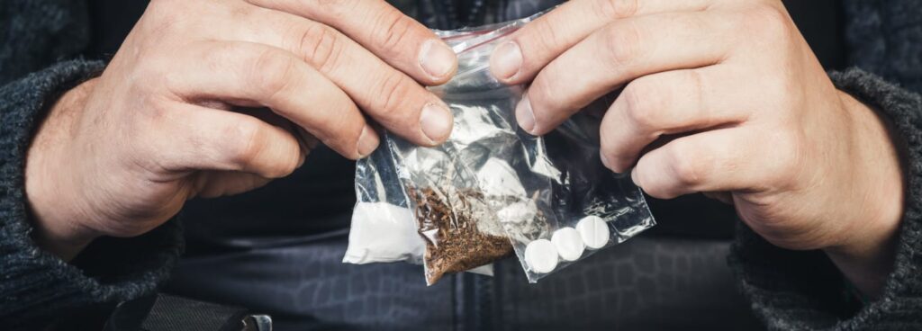 caught with drugs but not charged